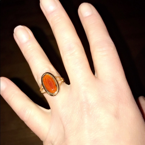 VINTAGE MINT CONDITION SIGNED MARBLED AMBER SARAH - Picture 2 of 5